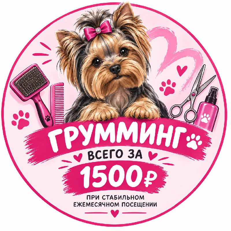 Гигиена + коррекция стрижки йорк